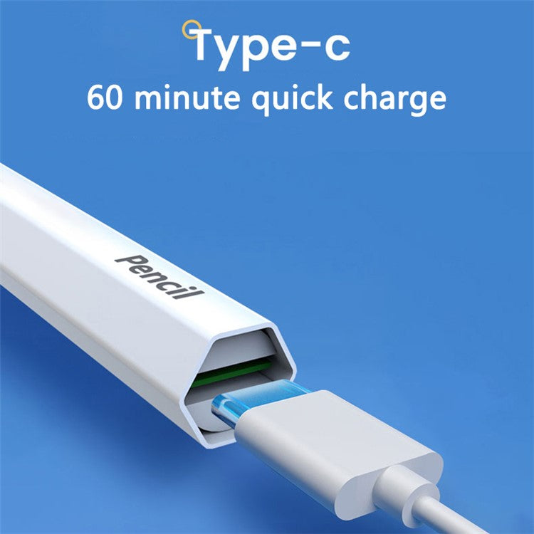 BP19-BL Type-C Universal Hexagonal Stylus Pen Touch Screen Bluetooth Pencil for Writing Drawing