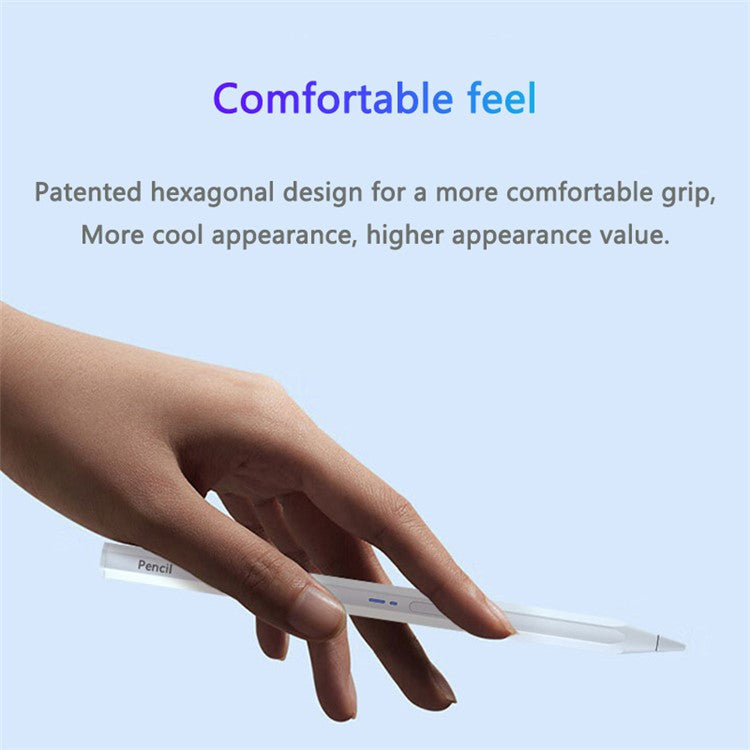 BP19-BL Type-C Universal Hexagonal Stylus Pen Touch Screen Bluetooth Pencil for Writing Drawing