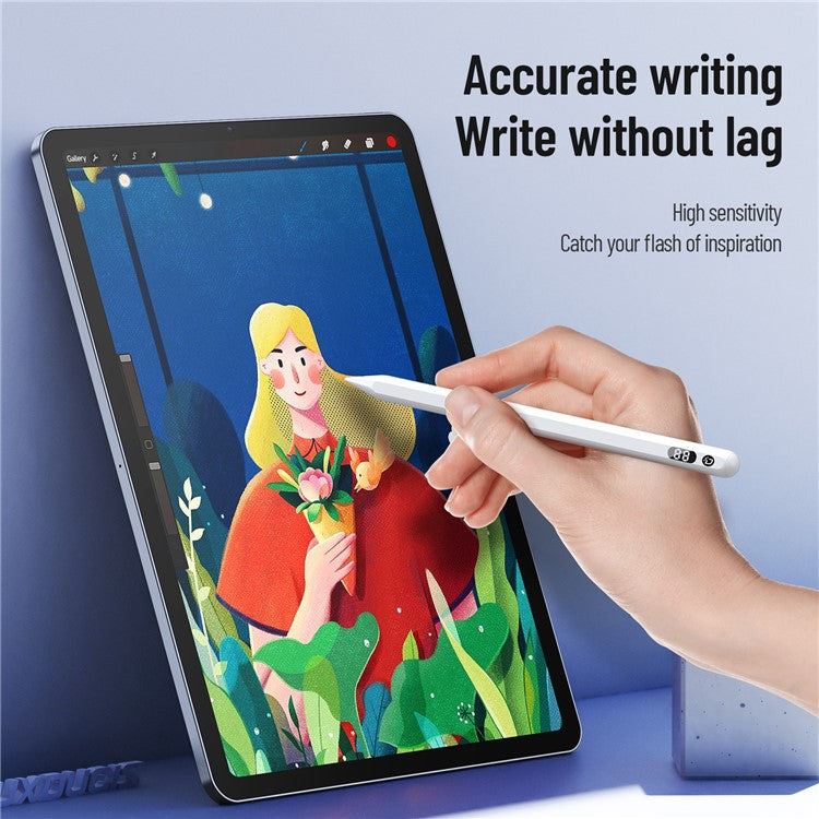 DUX DUCIS Magnetic Active Stylus Pen for iPad Drawing Writing Capacitive Pencil - White