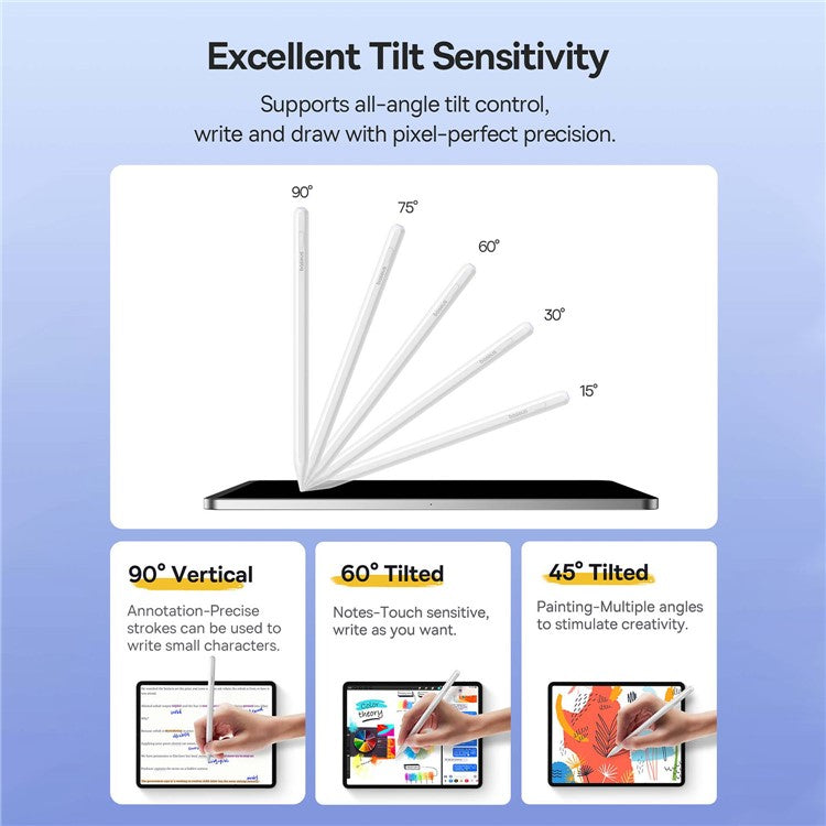 BASEUS Smooth Writing 2 Series Dual Charging Stylus Bluetooth Capacitive Pencil (Active Version Wireless / Cabled Charging)