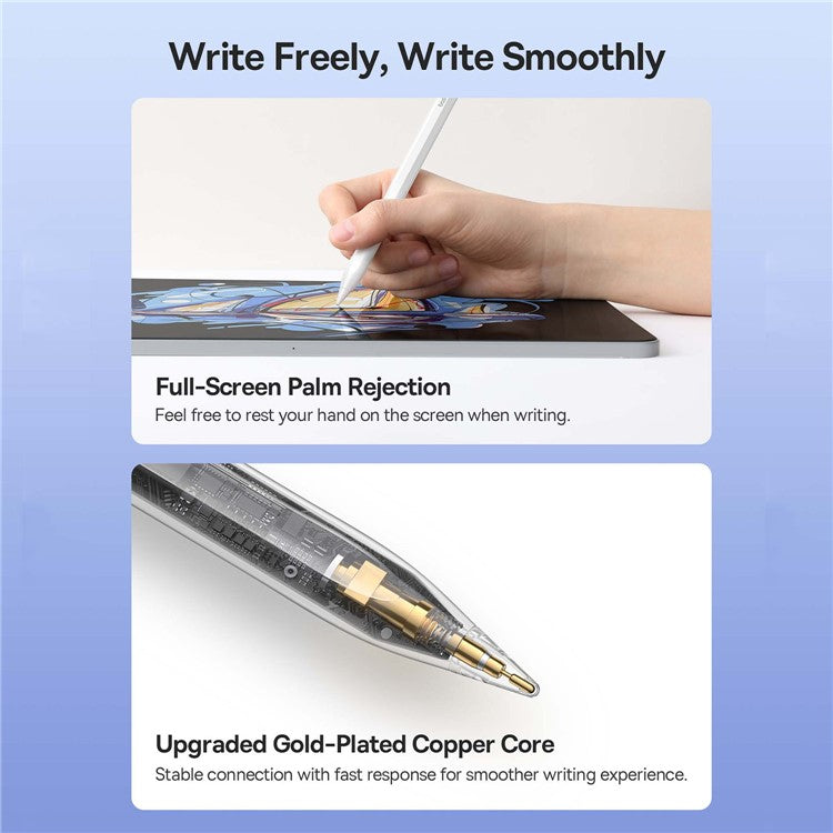 BASEUS Smooth Writing 2 Series Dual Charging Stylus Bluetooth Capacitive Pencil (Active Version Wireless / Cabled Charging)