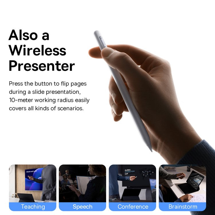 BASEUS Smooth Writing 2 Series Wireless Charging Stylus Remote Page-Flipping Bluetooth Pencil (Active Wireless Version)