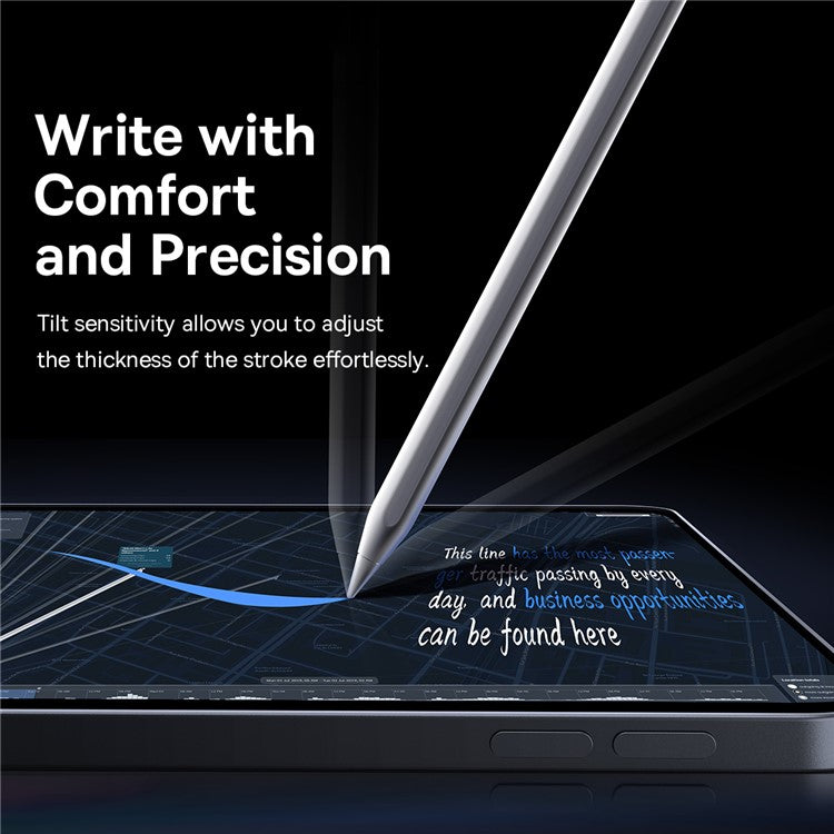 BASEUS Smooth Writing 2 Series Wireless Charging Stylus Remote Page-Flipping Bluetooth Pencil (Active Wireless Version)