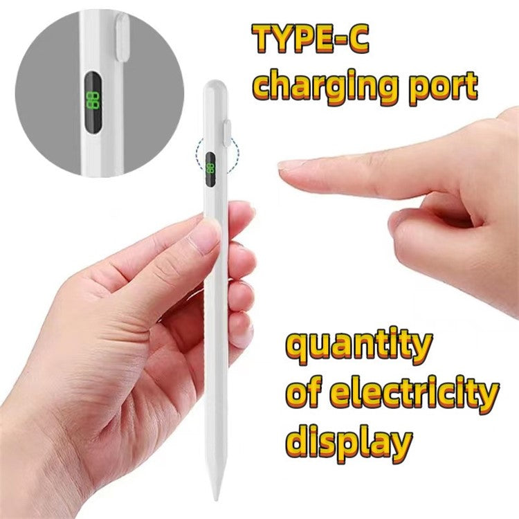Stylus Pen Capacitive Screen Writing Stylus Pencil with Power Display for iPad / iPhone / Android Tablets Phone