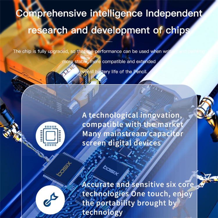 3Pro-KC Active Capacitive Pen for iPad Ultra-Thin Portable Cordless Stylus Support Magnetic Adsorption