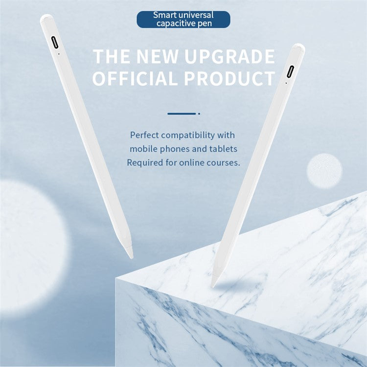 3Pro Active Capacitive Pen for iPad Smooth Writing Drawing Lightweight Slim Stylus - White