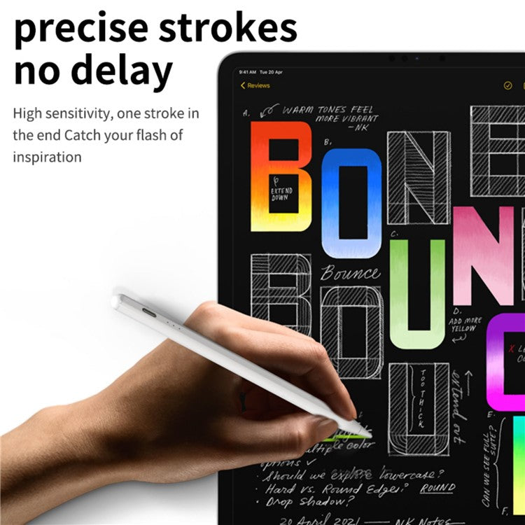 6WP-A KC Super-Fast Charging Pen for iPad Sensitive Lightweight Capacitive Stylus Tablet Writing Drawing Pencil