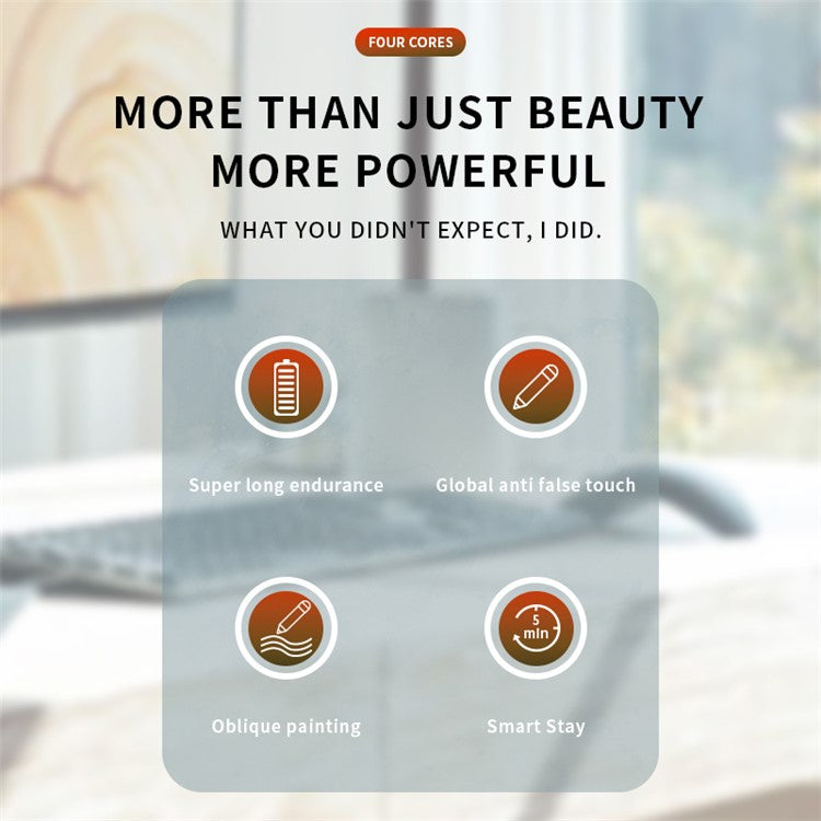 6WP Active Capacitive Pen Anti False Touch Bluetooth Stylus POM Nib Pencil with Indicator Light