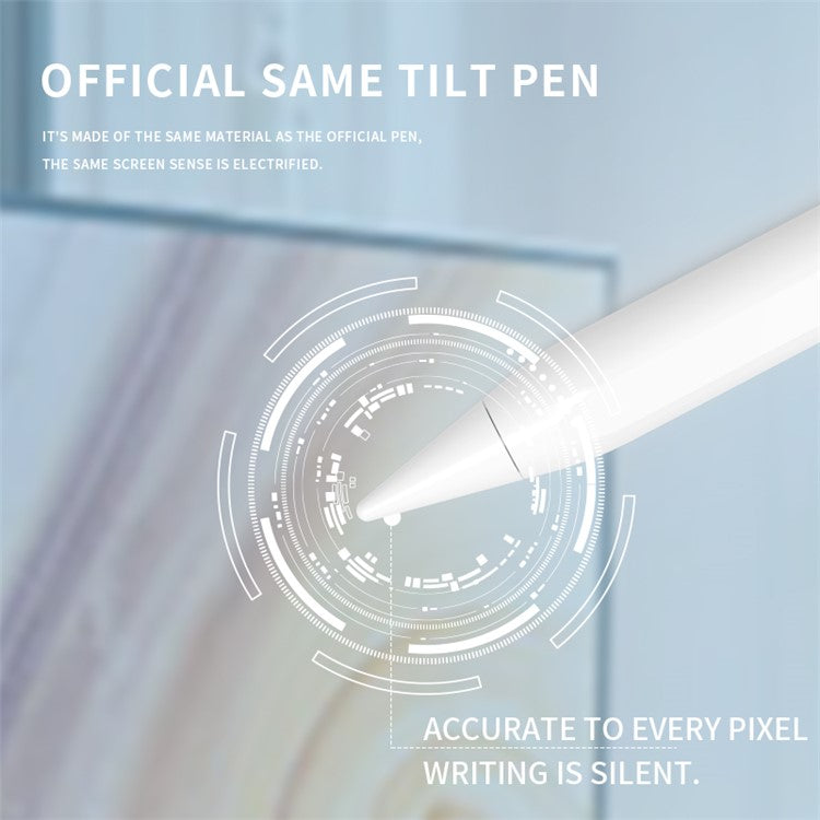 6WP Active Capacitive Pen Anti False Touch Bluetooth Stylus POM Nib Pencil with Indicator Light