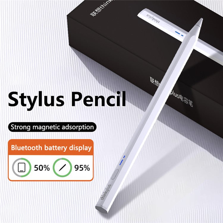 LENOVO Thinkplus BP18-BL Universal Stylus with Bluetooth Rechargeable Tablet Pen POM Tip Magnetic Pencil
