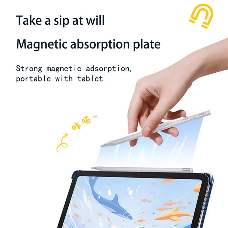 LENOVO Thinkplus BP18-BL Universal Stylus with Bluetooth Rechargeable Tablet Pen POM Tip Magnetic Pencil