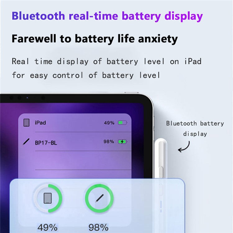 LENOVO Thinkplus BP17-BL Universal Bluetooth Stylus Pencil Magnetic Stylus Pen for Precise Writing / Drawing