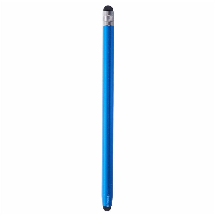 Dual Silicone Tips Passive Stylus Pen Sensitive Touch Writing Drawing Pencil - Dark Blue