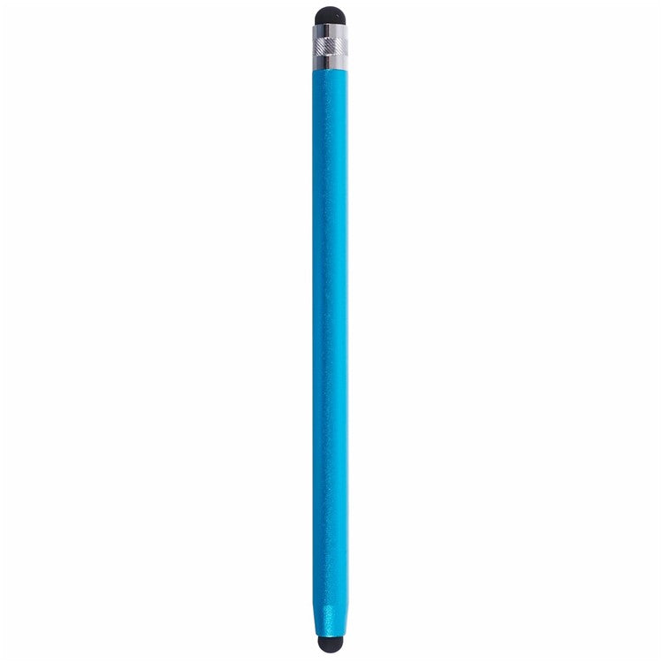 Dual Silicone Tips Passive Stylus Pen Sensitive Touch Writing Drawing Pencil - Blue