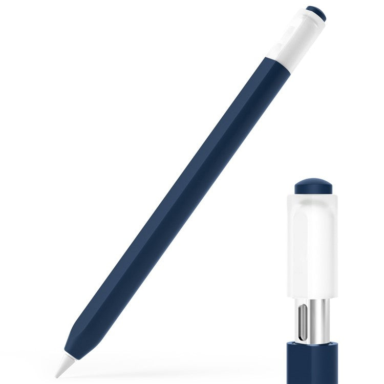 For Apple Pencil (USB-C) Stylish Silicone Sleeve Stylus Pen Protective Cover - Midnight Blue
