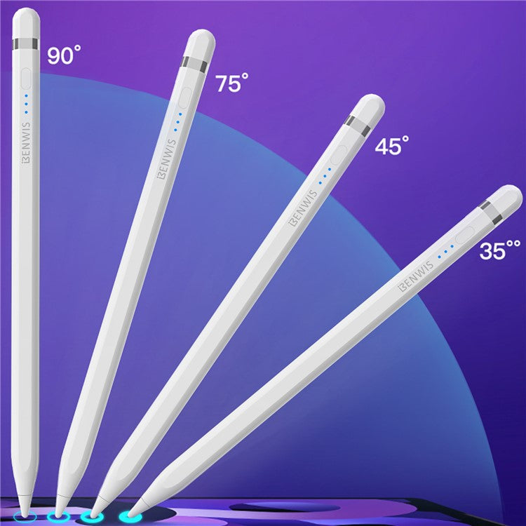 BENWIS ID-STY-5 Pencil Pro 2 Stylus Pens for Touch Screens Capacitive Screen Writing Pencil with Power Display