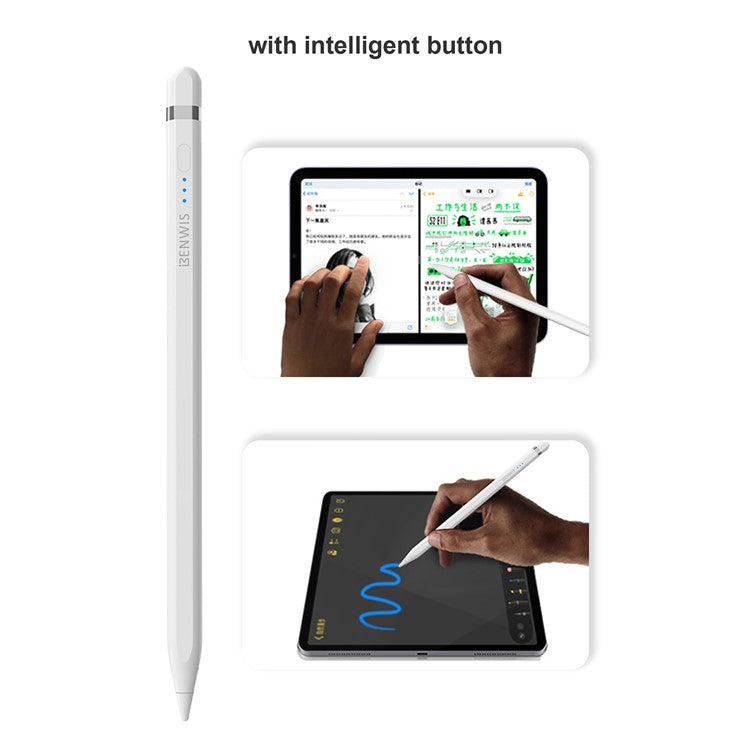 BENWIS ID-STY-5 Pencil Pro 2 Stylus Pens for Touch Screens Capacitive Screen Writing Pencil with Power Display