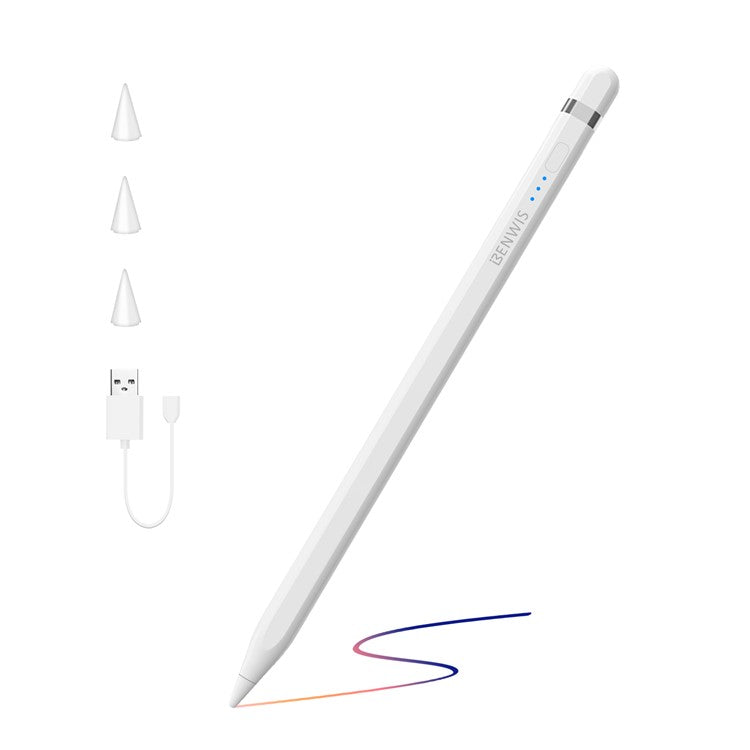 BENWIS ID-STY-5 Pencil Pro 2 Stylus Pens for Touch Screens Capacitive Screen Writing Pencil with Power Display