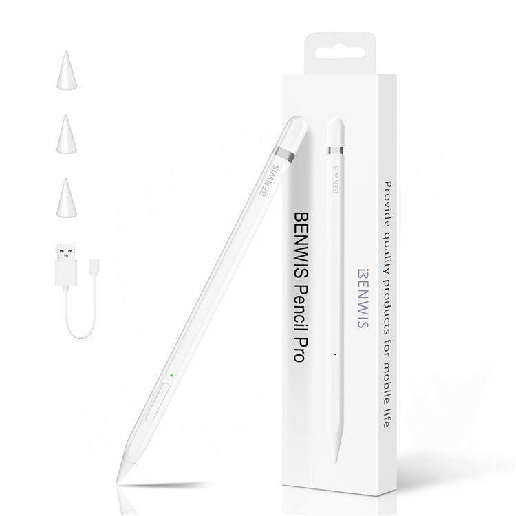 BENWIS ID-STY-3 Pencil Pro Universal Capacitive Stylus Active Stylus Pens for Touch Screens with Magnetic Design