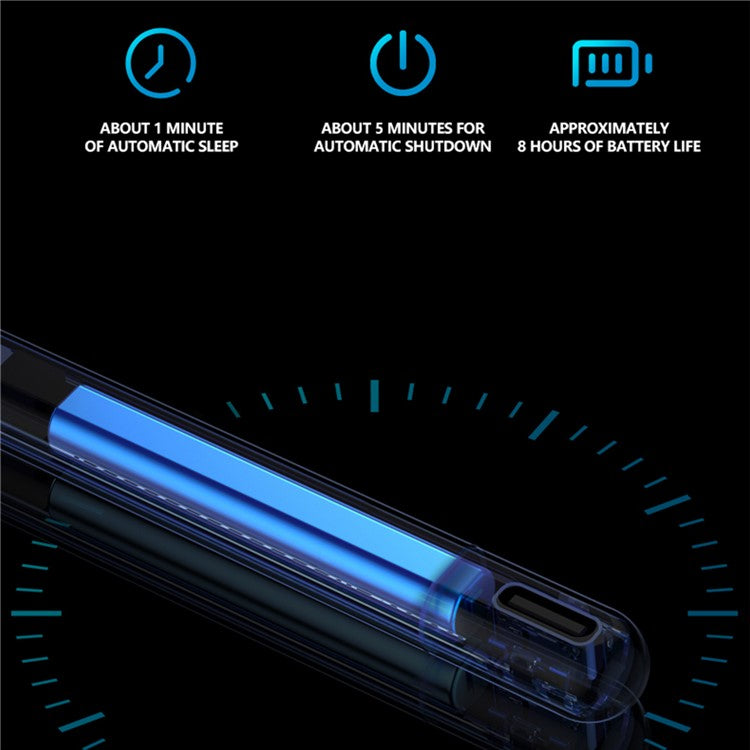 MOMAX MAG LINK Pro Transparent Capacitive Stylus Magnetic Adsorption Touch Screen Pen for iPad - Dark Grey