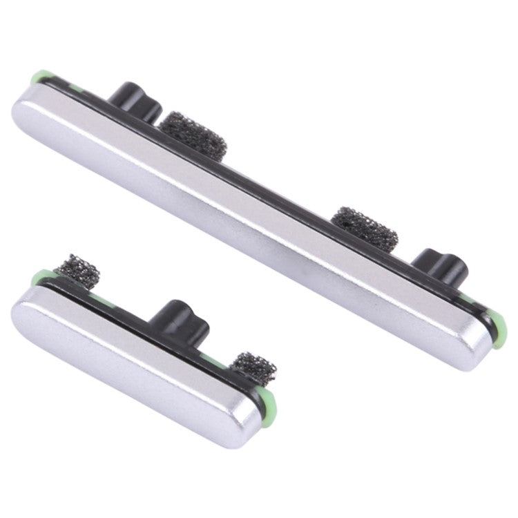 For Google Pixel 7 Pro 5G GP4BC, GE2AE OEM Side Buttons Set (Mute+Power+Volume Buttons) (without Logo) - White