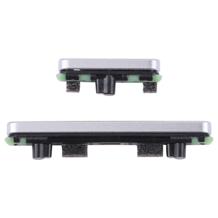 For Google Pixel 7 Pro 5G GP4BC, GE2AE OEM Side Buttons Set (Mute+Power+Volume Buttons) (without Logo) - White