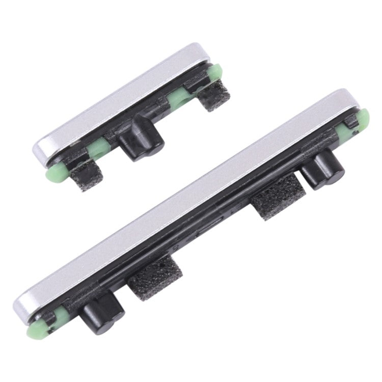 For Google Pixel 7 Pro 5G GP4BC, GE2AE OEM Side Buttons Set (Mute+Power+Volume Buttons) (without Logo) - White