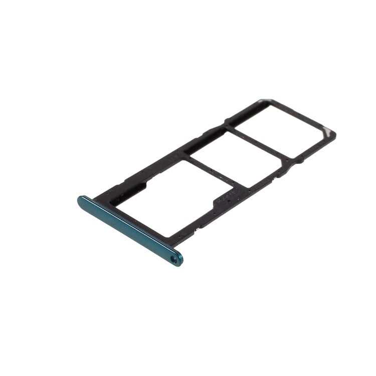 For Huawei P smart 2021 / Honor 10X Lite OEM Dual SIM Card + TF Card Tray Holder Replacement (without Logo) - Blue