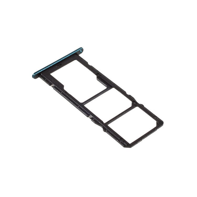 For Huawei P smart 2021 / Honor 10X Lite OEM Dual SIM Card + TF Card Tray Holder Replacement (without Logo) - Blue