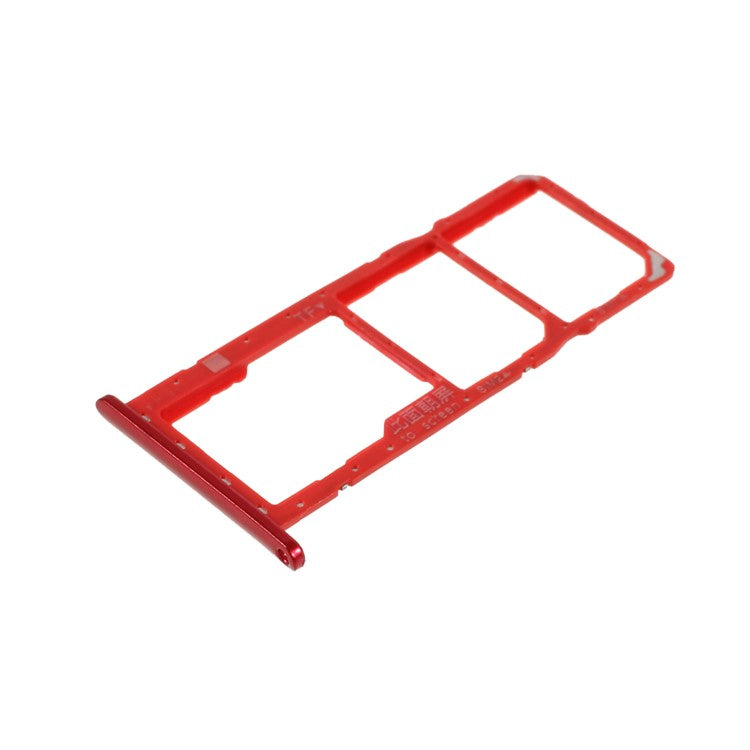 OEM SIM Card Tray Holder Replacement Part for Huawei Y7 (2019) / Y7 Pro (2019) / Y7 Prime (2019) - Red