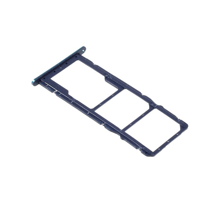 OEM SIM Card Tray Holder Replacement Part for Huawei Y7 (2019) / Y7 Pro (2019) / Y7 Prime (2019) - Blue