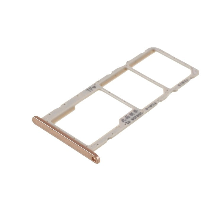 OEM SIM Card Tray Holder Replacement Part for Huawei Y7 (2019) / Y7 Pro (2019) / Y7 Prime (2019) - Gold