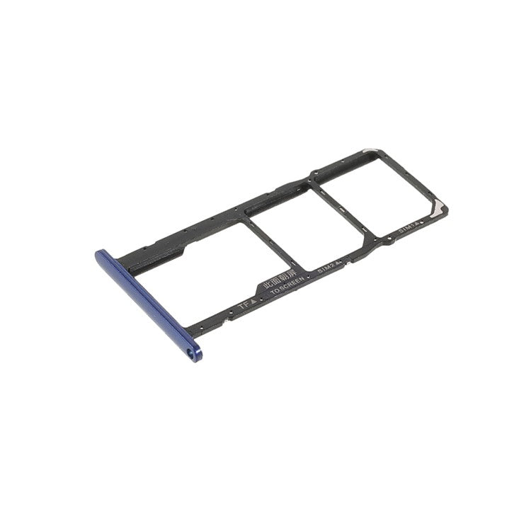 OEM Dual SIM + TF Card Tray Holder Replacement for Huawei Y5 (2019) - Blue