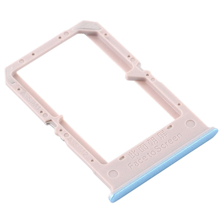 For Oppo A72 CPH2067 Dual SIM Card Tray Holder Replacement (without Logo) - Blue
