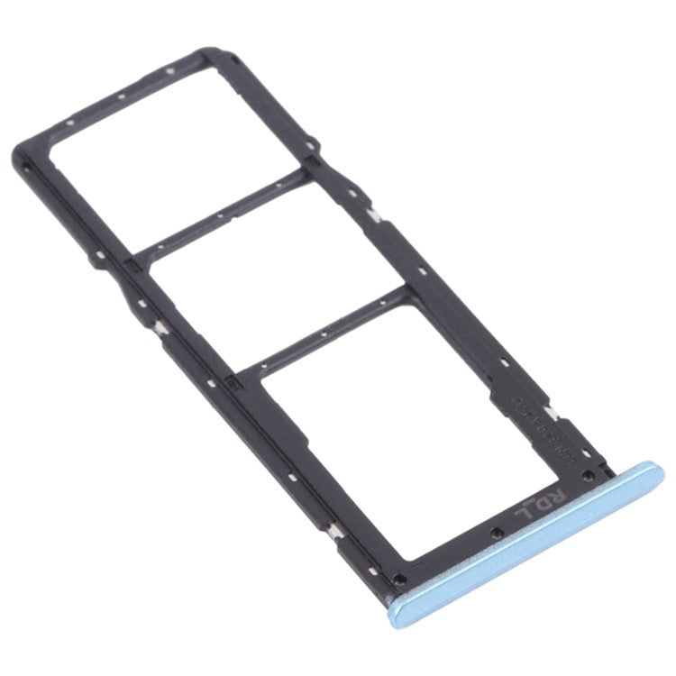 For Realme C20 RMX3063 / C20A RMX3061 Dual SIM Cards + Single TF Card Tray Holder Replacement (without Logo) - Blue