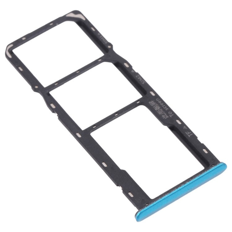 For Realme 5i RMX2030, RMX2032 Dual SIM Cards + Single TF Card Tray Holder Replacement (without Logo) - Green