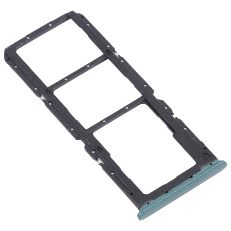 For Realme 7i (Asia) RMX2103 Dual SIM Cards + Single TF Card Tray Holder Replacement (without Logo) - Green