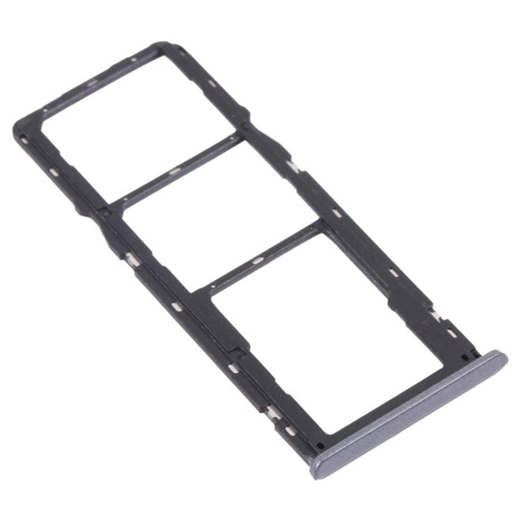 For Realme 6 Dual SIM Cards + Single TF Card Tray Holder Replacement (without Logo) - Black