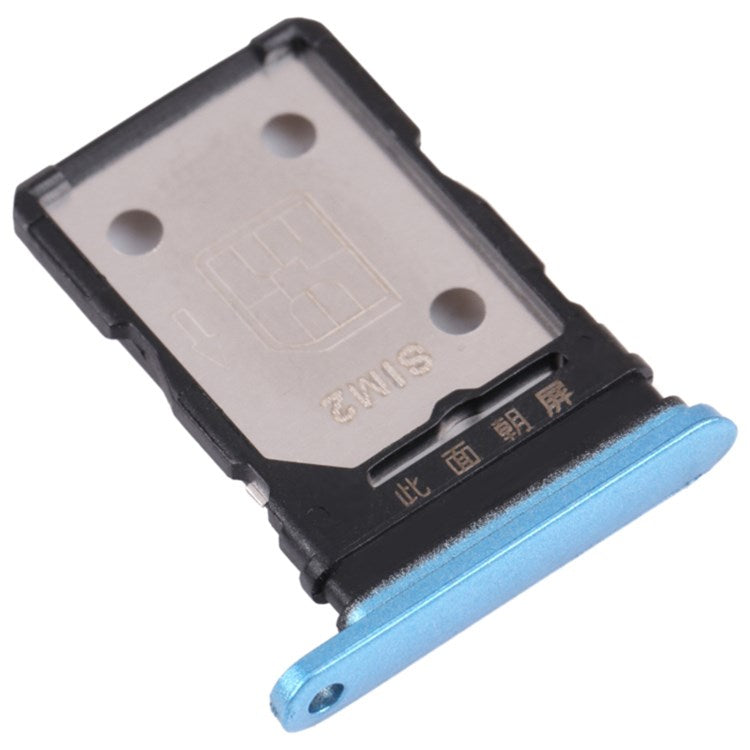 For Realme X7 Pro RMX2121, RMX2111 Dual SIM Card Tray Holder Replacement (without Logo) - Blue