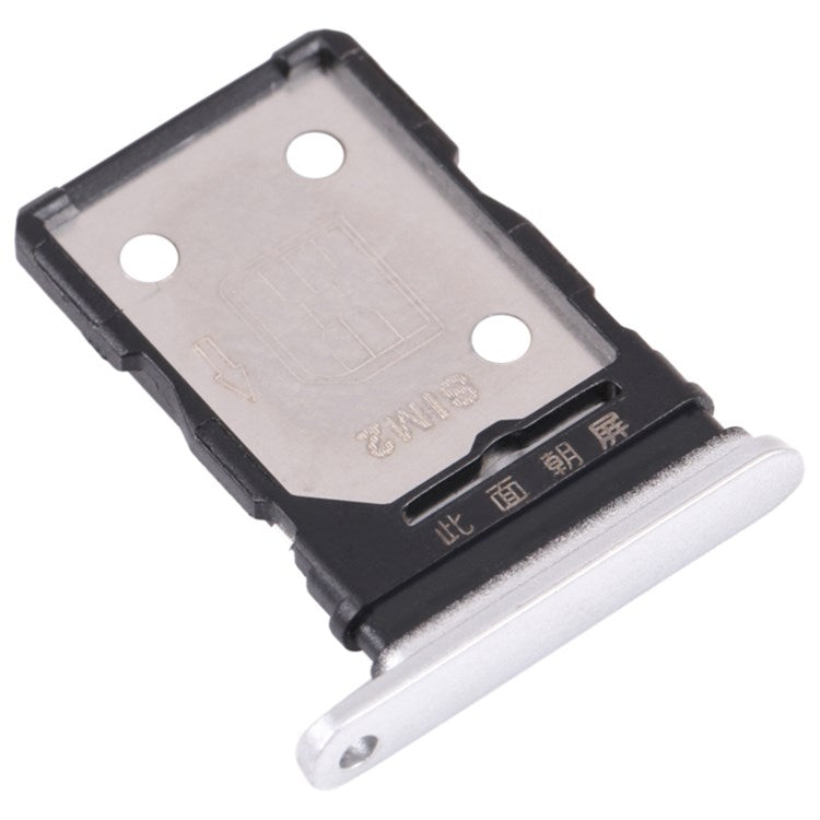 For Realme X7 RMX2176 Dual SIM Card Tray Holder Replacement (without Logo) - Silver