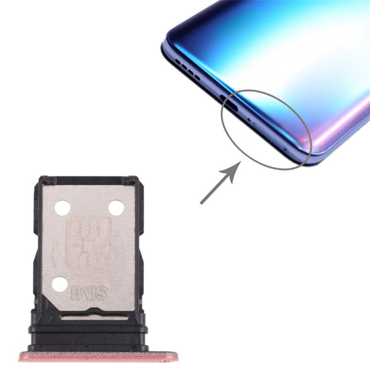 For Realme X7 RMX2176 Dual SIM Card Tray Holder Replacement (without Logo) - Gold