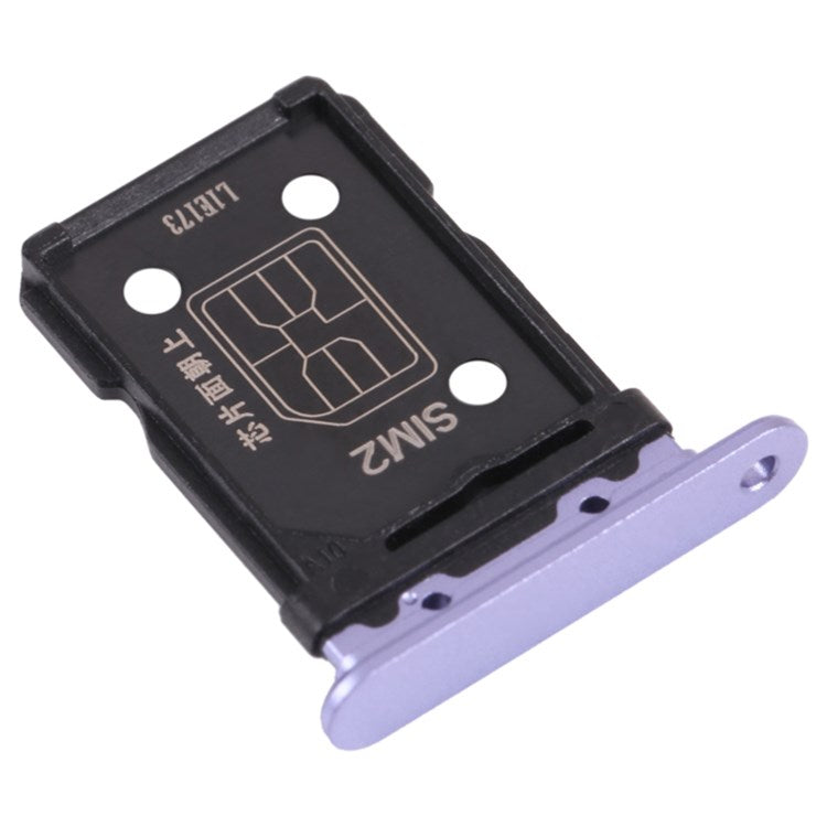 For Oppo Reno6 5G PEQM00, CPH2251 Dual SIM Card Tray Holder Replacement (without Logo) - Purple