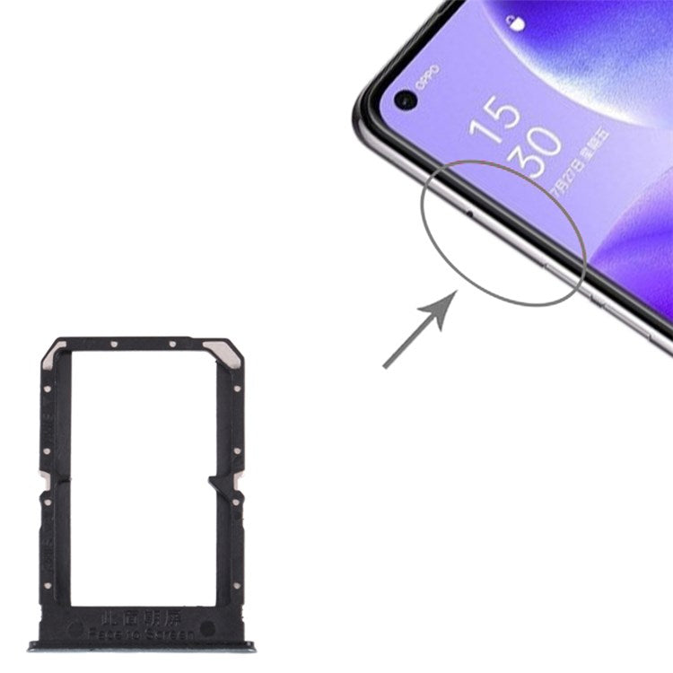 For Oppo Reno5 5G PEGM00, PEGT00, CPH2145 Dual SIM Card Tray Holder Replacement (without Logo) - Green