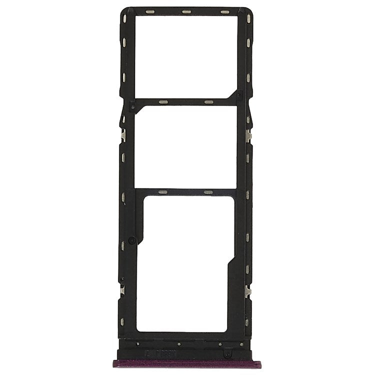 For Infinix Hot 9 Play X680, X680B, X680C Dual SIM Cards + Single SD Card Tray Holder Replacement (without Logo) - Purple