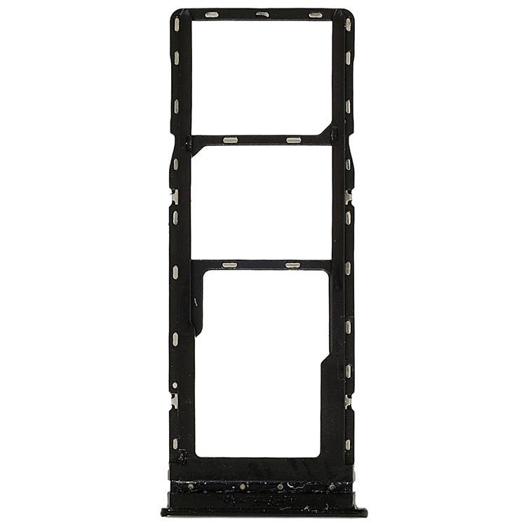 For Infinix Note 10 X693 Dual SIM Cards + Single SD Card Tray Holder Replacement (without Logo) - Black