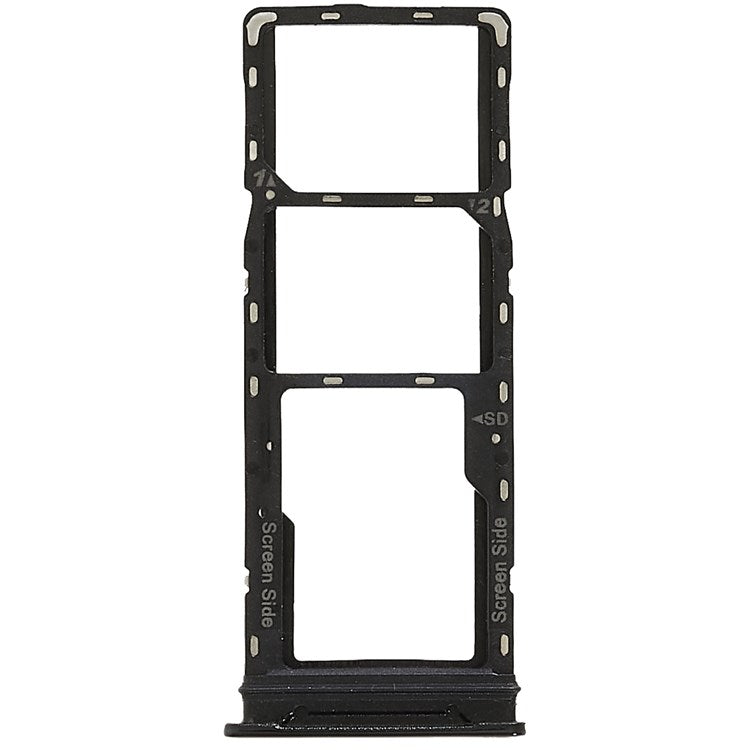 For Infinix Zero 8 X687 / Zero 8i X687B Dual SIM Cards + Single SD Card Tray Holder Replacement (without Logo) - Black