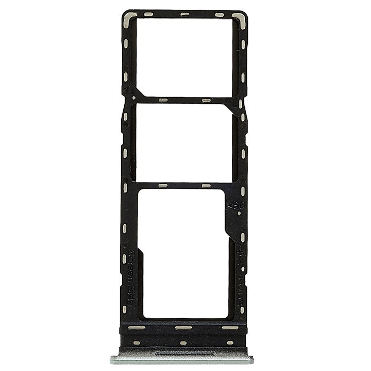 For Infinix Hot 10 X682B, X682C Dual SIM Cards + Single SD Card Tray Holder Replacement (without Logo) - Silver