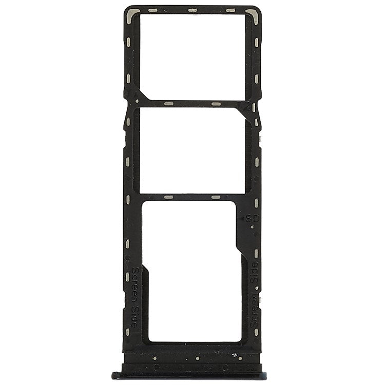 For Infinix Note 7 X690B, X690 Dual SIM Cards + Single SD Card Tray Holder Replacement (without Logo) - Black