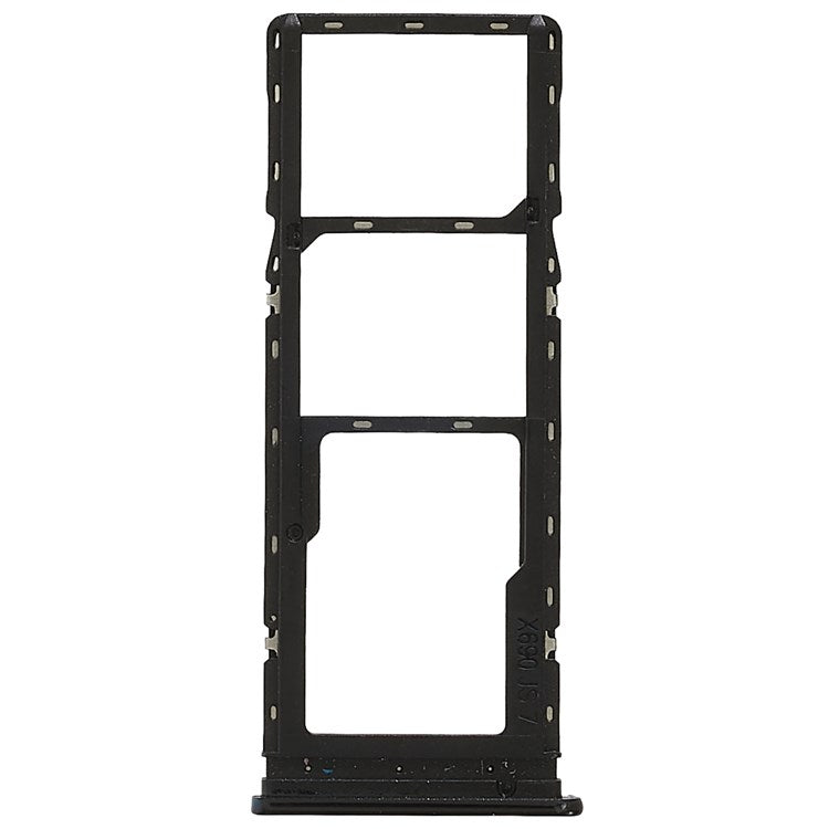 For Infinix Note 7 X690B, X690 Dual SIM Cards + Single SD Card Tray Holder Replacement (without Logo) - Black