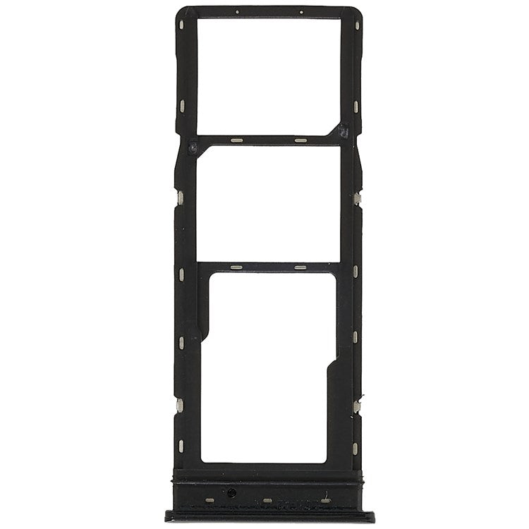 For Tecno Spark 5 Air KD6 Dual SIM Cards + Single SD Card Tray Holder Replacement (without Logo) - Black